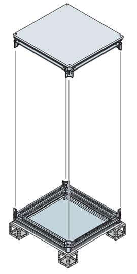 Base testata flangia resistente 300x800mm per automazione industriale