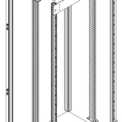 Montanti modulari 6pz altezza 2200mm per celle automazione industriale