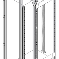 Montante intermedio VC 2200mm per armadi automazione