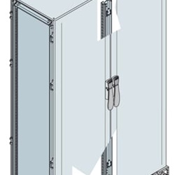 Armadio portaparete cieco doppia anta 1800x1200x500 mm per automazione industriale