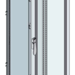 Armadio porta apparecchiature vetro 1800x800x400 mm industriale