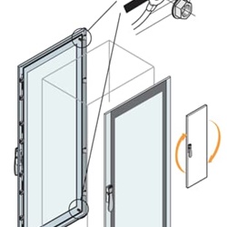 Porta vetro 2200x1000 mm per quadri elettrici automazione