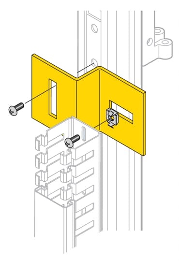 Staffa portacanalina set 100 pezzi per automazione industriale