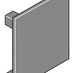 Cover strumenti chiusura 72x72mm confezione 10 pezzi per quadro elettrico