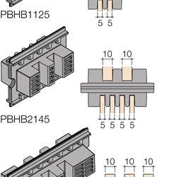 Supporti isolanti per barre bus 24 pezzi lunghezza 100 mm per quadri elettrici