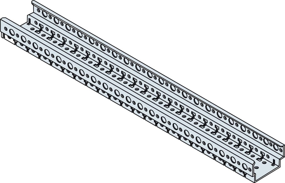 Traversa intermedia supporto struttura larghezza 400 mm applicazioni elettriche industriali