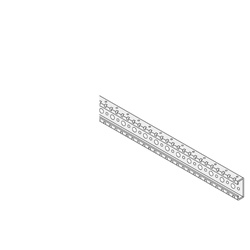 Traverse lamiera zincata lunghezza 388 mm kit 2 pezzi per applicazioni elettriche