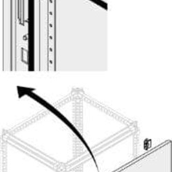 Porta cieca IP65 dimensioni 1800x400 mm protezione elevata ambienti industriali