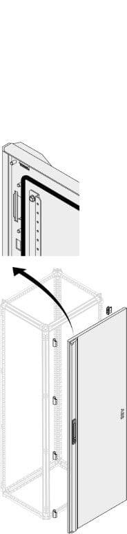 Porta cieca IP65 dimensioni 2000x400 mm protezione ambientale industriale