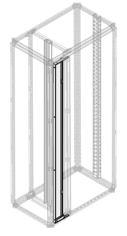 Separatore verticale frontale interno con chiusura a chiave H1800mm L200mm per ufficio
