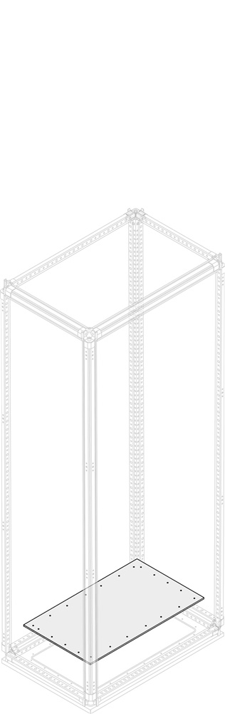 Flangia ingresso cavi fissa larghezza 400mm profondità 900mm per installazioni elettriche