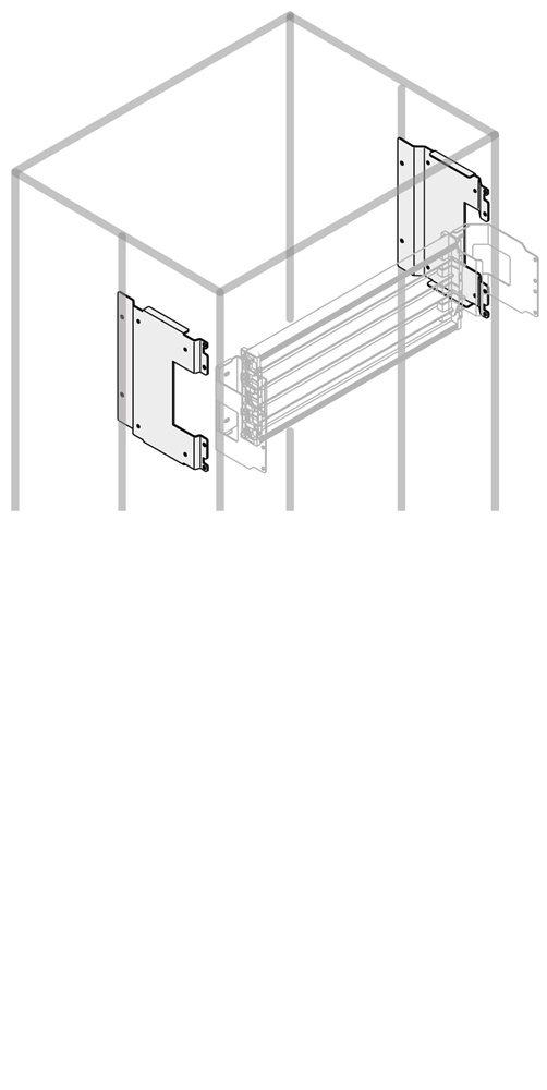 Segregatore laterale Unifix altezza 300 mm guida DIN centrale