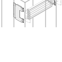 Segregatore laterale Unifix altezza 300 mm guida DIN centrale