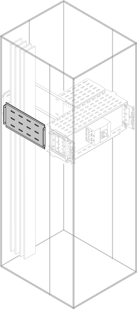 Segregatore verticale laterale altezza 350mm profondità 900mm uso interno ufficio