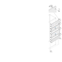 Pannello cieco rientrato 600x800 mm chiusura sicura quadri elettrici