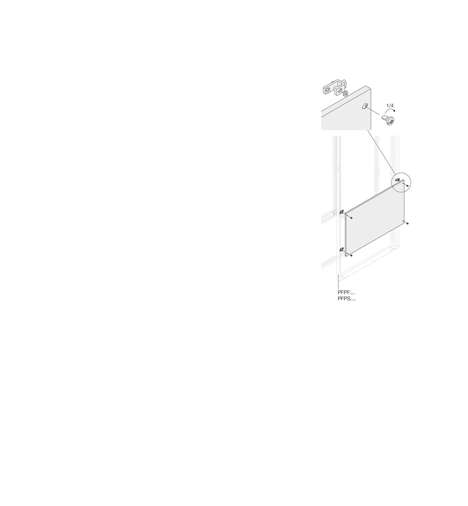 Pannello cieco piano 2000x800 mm per impianti elettrici protezione superfici