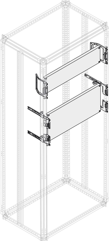 Piastra montaggio cieca 500x800 mm blind plate per installazioni elettriche