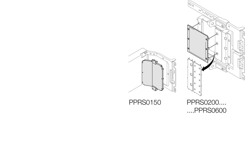 Copertura in gomma per separatore verticale pretaglio H 350 mm resistente