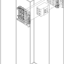 Segregazione laterale cella altezza 300mm divisore organizzazione spazio industriale ufficio
