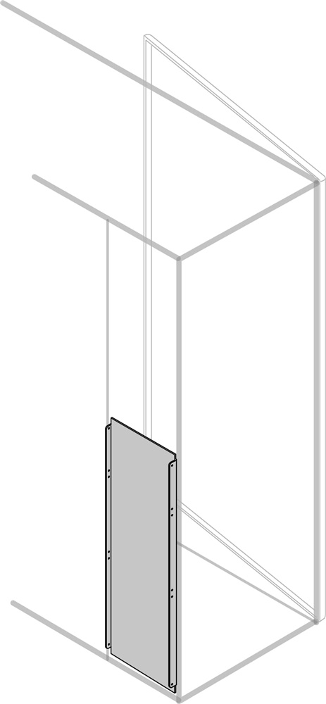 Separatore verticale posteriore interno CC altezza 1000mm larghezza 200mm per armadi rack