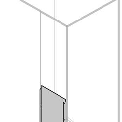 Separatore verticale posteriore interno CC altezza 1000mm larghezza 200mm per armadi rack
