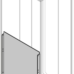 Separatore verticale posteriore 1000mm altezza 400mm larghezza per armadi rack server