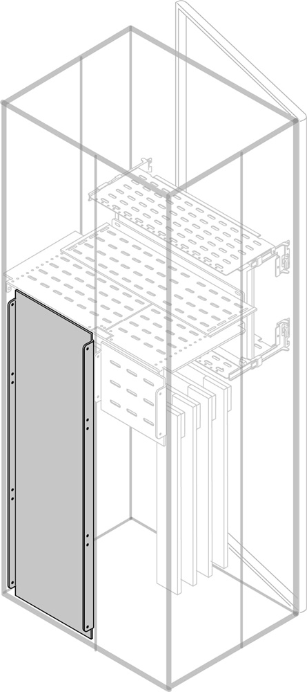 Segregatore verticale rear 1000mm altezza 600mm larghezza interno superiore