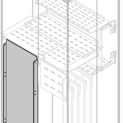 Segregatore verticale rear 1000mm altezza 600mm larghezza interno superiore