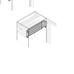 Separatore verticale posteriore 200x400mm per armadi rack IT e networking
