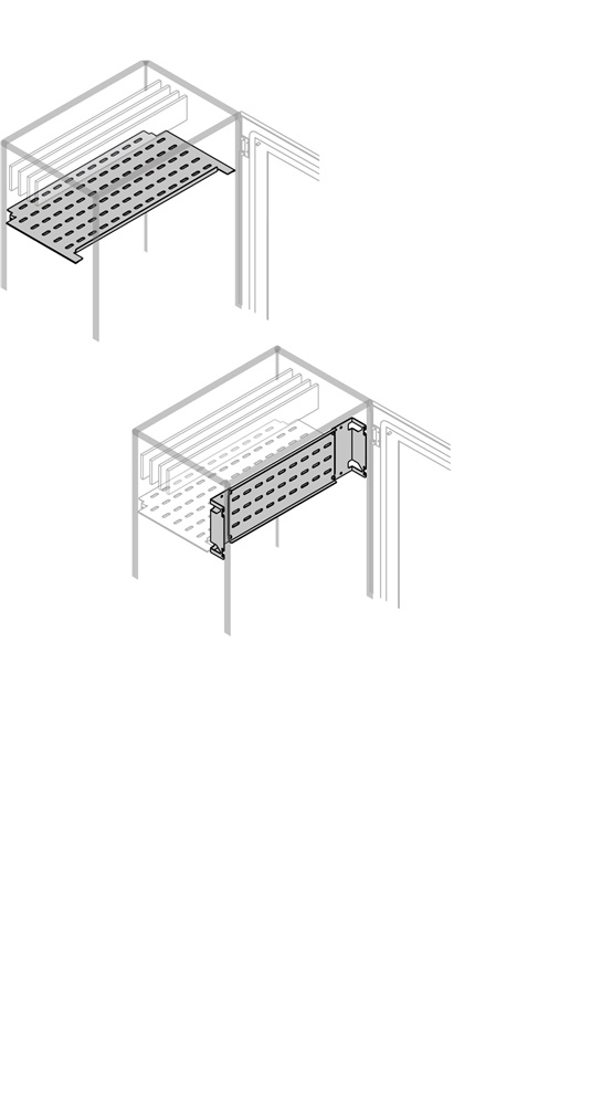 Segregatore verticale posteriore 200mm altezza 600mm larghezza per ufficio