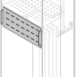 Separatore verticale posteriore altezza 225mm larghezza 600mm per armadi rack SMI