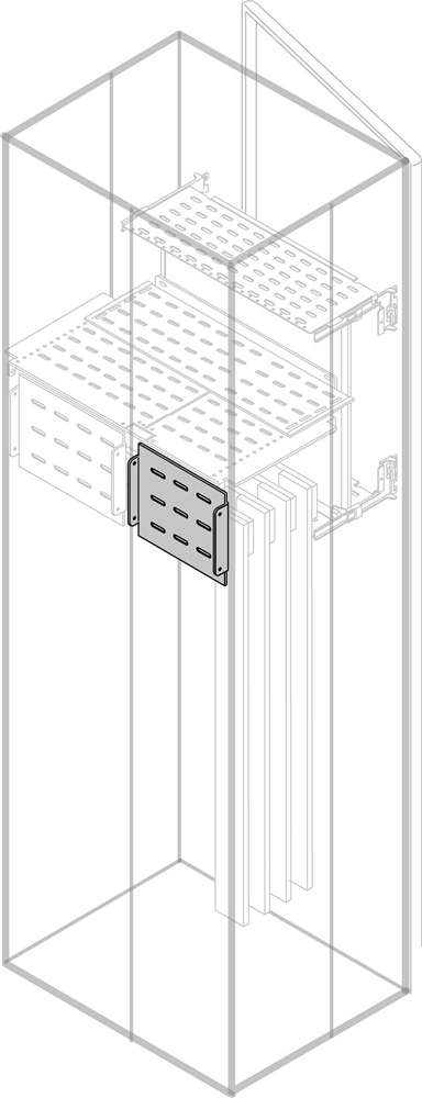 Segregatore verticale posteriore 225mm altezza 600mm larghezza interno superiore