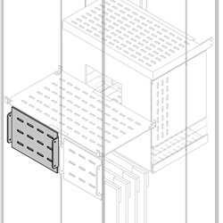 Segregatore verticale rear 300mm x 600mm per interni ufficio tecnico