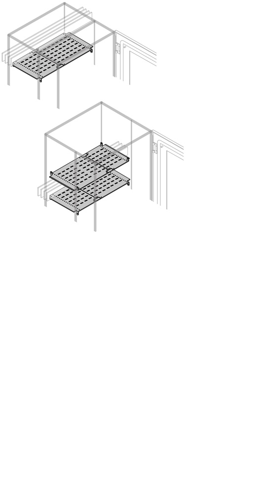 Segrigliatore verticale posteriore altezza 300mm larghezza 800mm per uso industriale