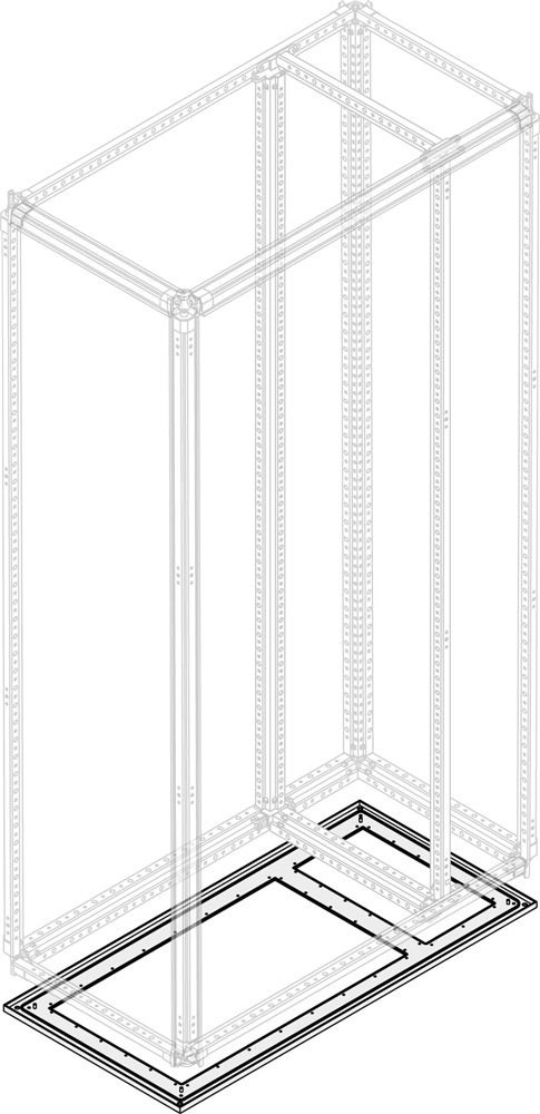 Fondo apertura IP65 larghezza 800(600+200) profondità 900 cavi passanti