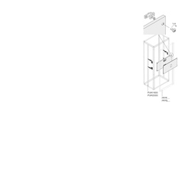 Kit interruttori motorizzati XT3 3-4 poli fisso installazione verticale 600mm