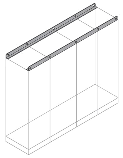 Travi quadrate montate 1600mm supporto strutturale quadri elettrici industriali