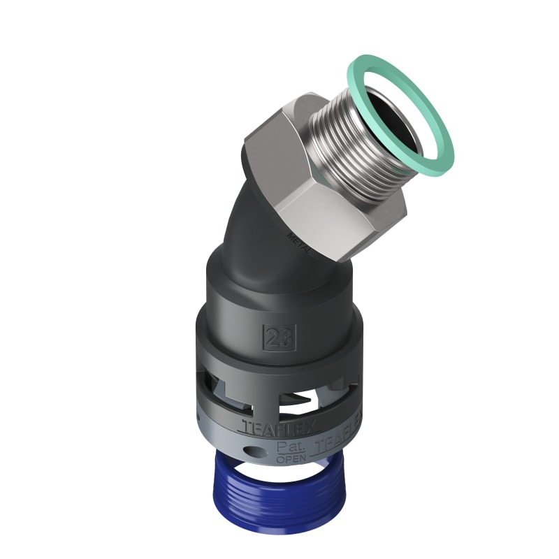 Curva 45°Ip68 Bf23 M25 Nero