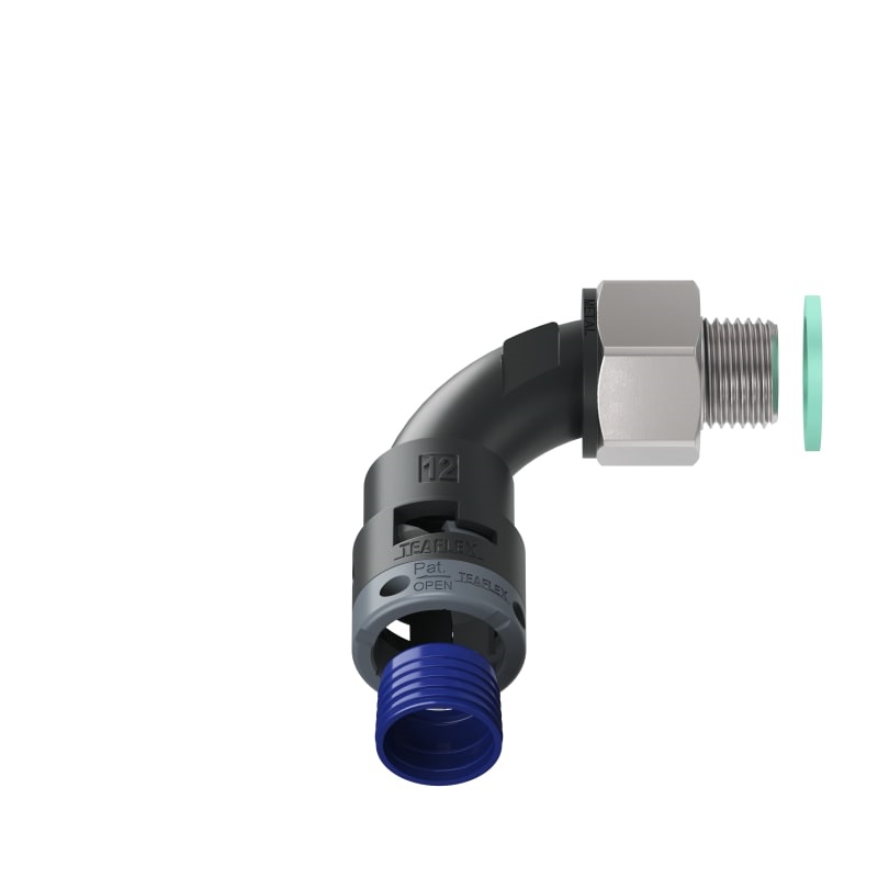 Curva 90°Ip68 Bn12 M16 Nero