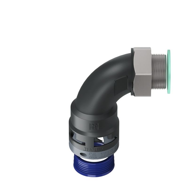 Curva 90°Ip68 Bn29 M32 Nero