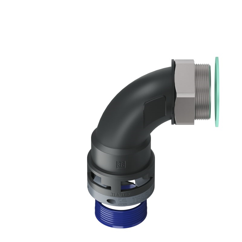 Curva 90°Ip68 Bn36 Pg36 Nero