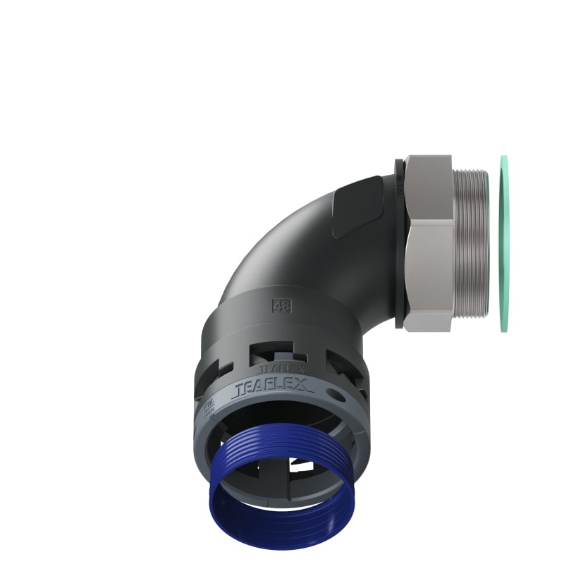 Curva 90°Ip68 Bn48 Pg48 Nero