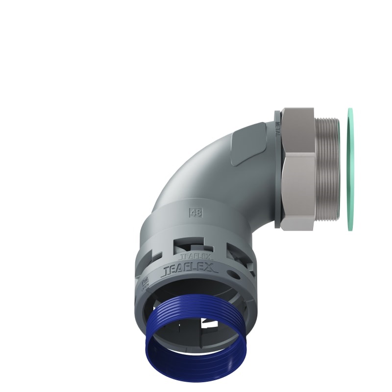 Curva 90°Ip68 Bn48 Pg48 Grigio