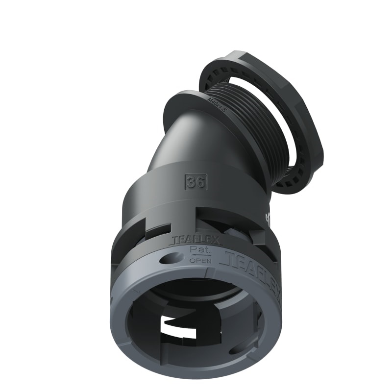 Curva 45°Ip66 Bf36 M40 Nero