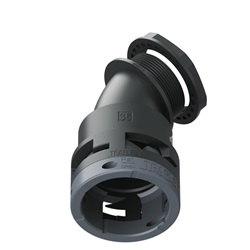 Curva 45°Ip66 Bf36 M40 Nero