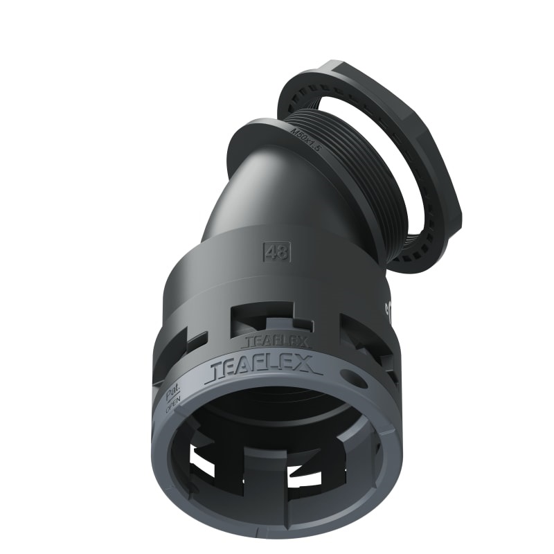 Curva 45°Ip66 Bf48 M50 Nero