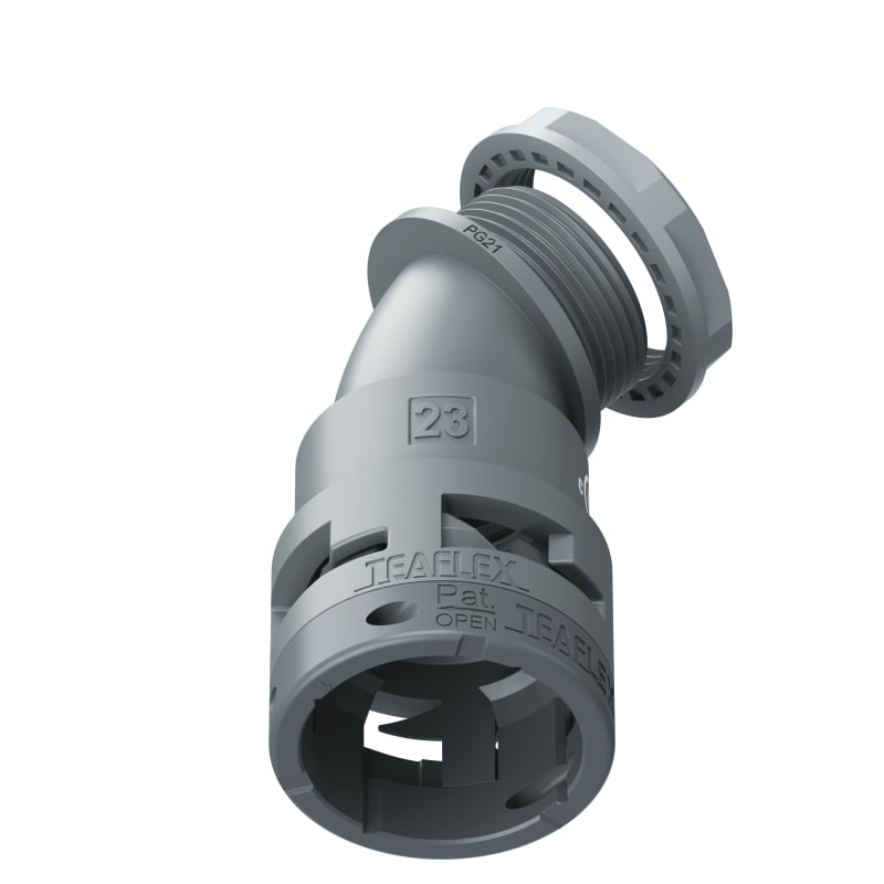 Curva 45°Ip66 Bf23 Pg21 Grigio