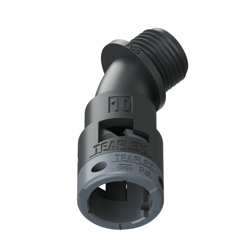 Curva 45°Ip66 Bf10 Pg09 Nero