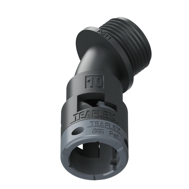 Curva 45°Ip66 Bf10 Pg11 Nero