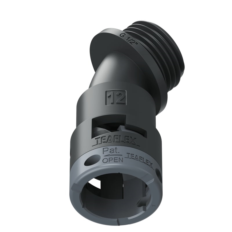 Curva 45°Ip66 Bf12 1/2Nero